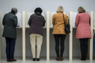 ai generated, election, vote, voting process, polling, ballot, election booth, voter, democracy, booth, civic, democratic election, public, civic duty