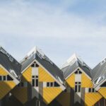 yellow and gray houses