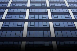 a building with many windows