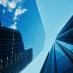 Skyscrapers reach for the sky.