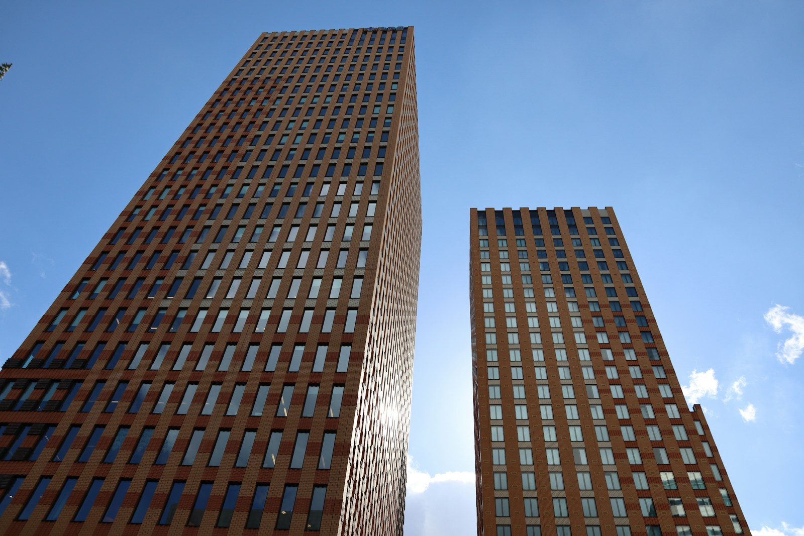 brown concrete buildings